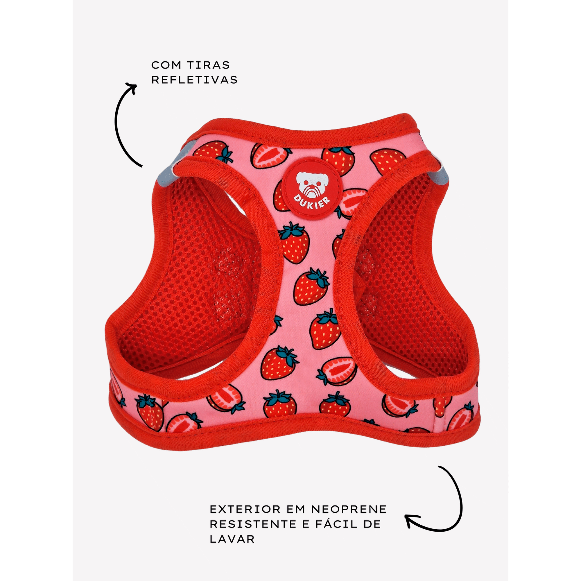 Peitoral para C&atilde;o Berry Love XL Dukier