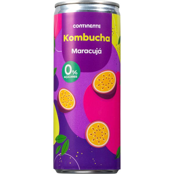 Bebida Kombucha Maracujá sem Açúcar Continente