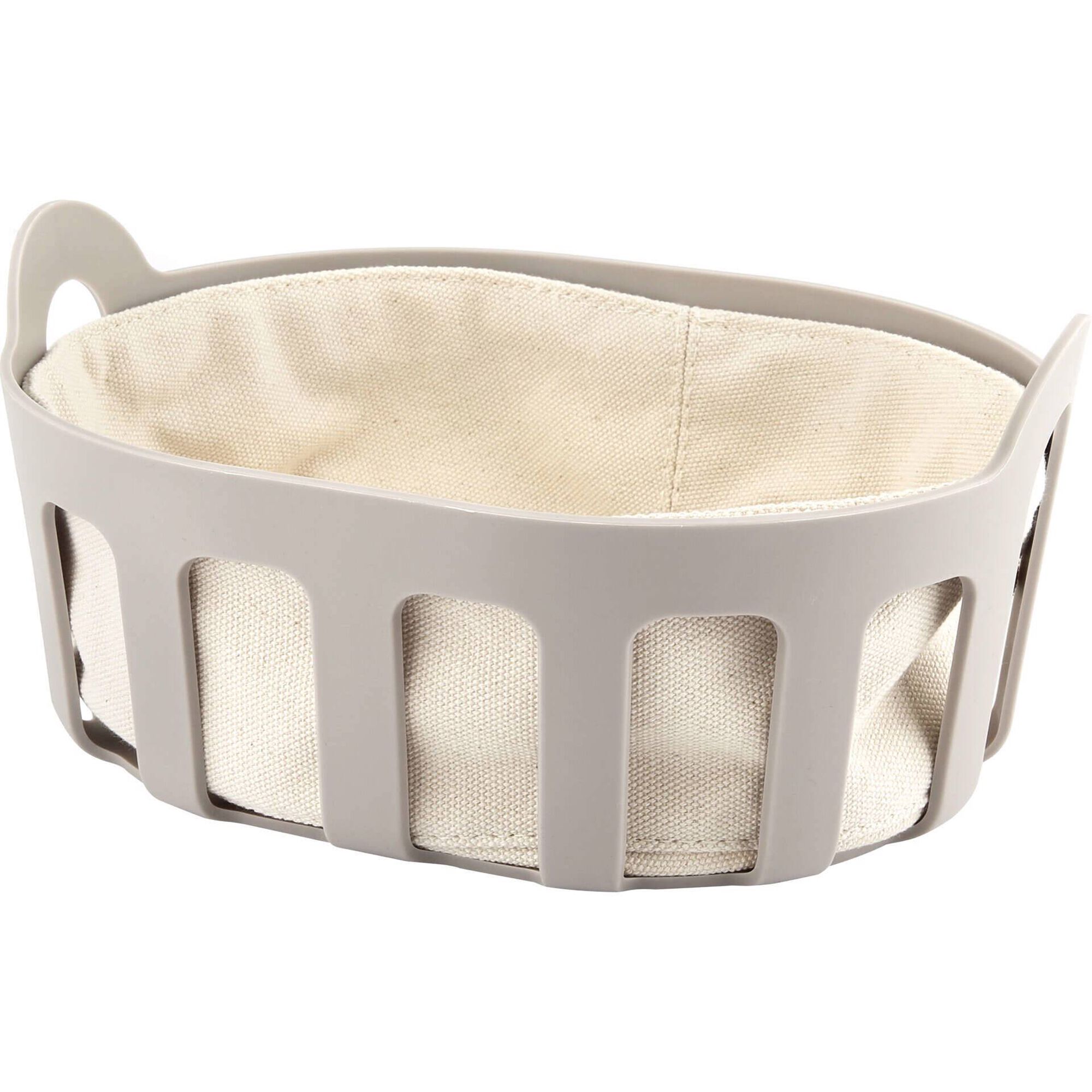 Cesto para P&atilde;o Cinza Kasa