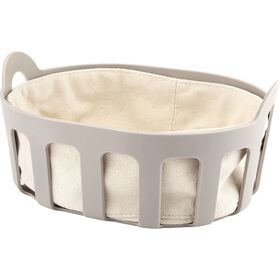 Cesto para P&atilde;o Cinza Kasa