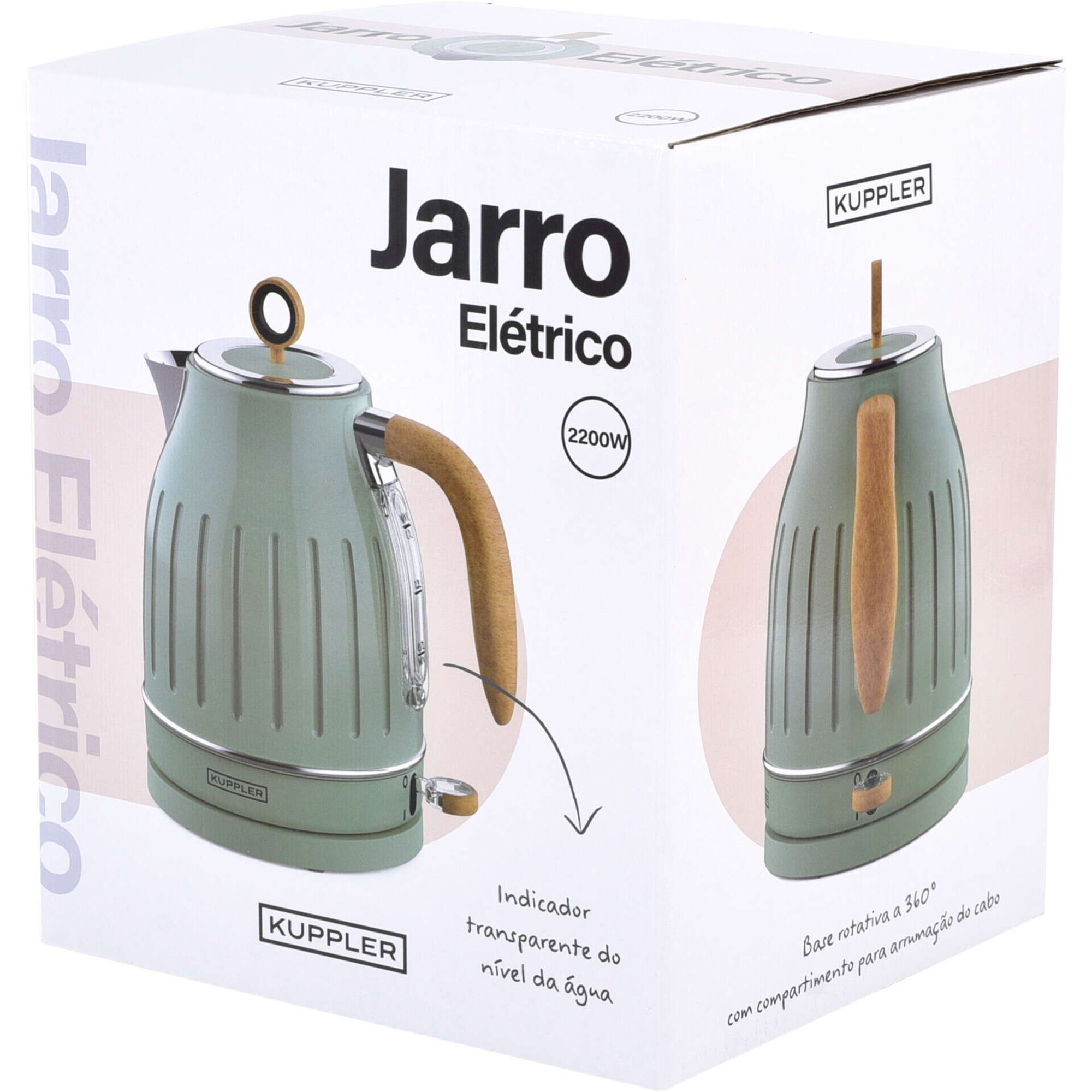 Jarro El&eacute;trico 2200W Verde Kuppler