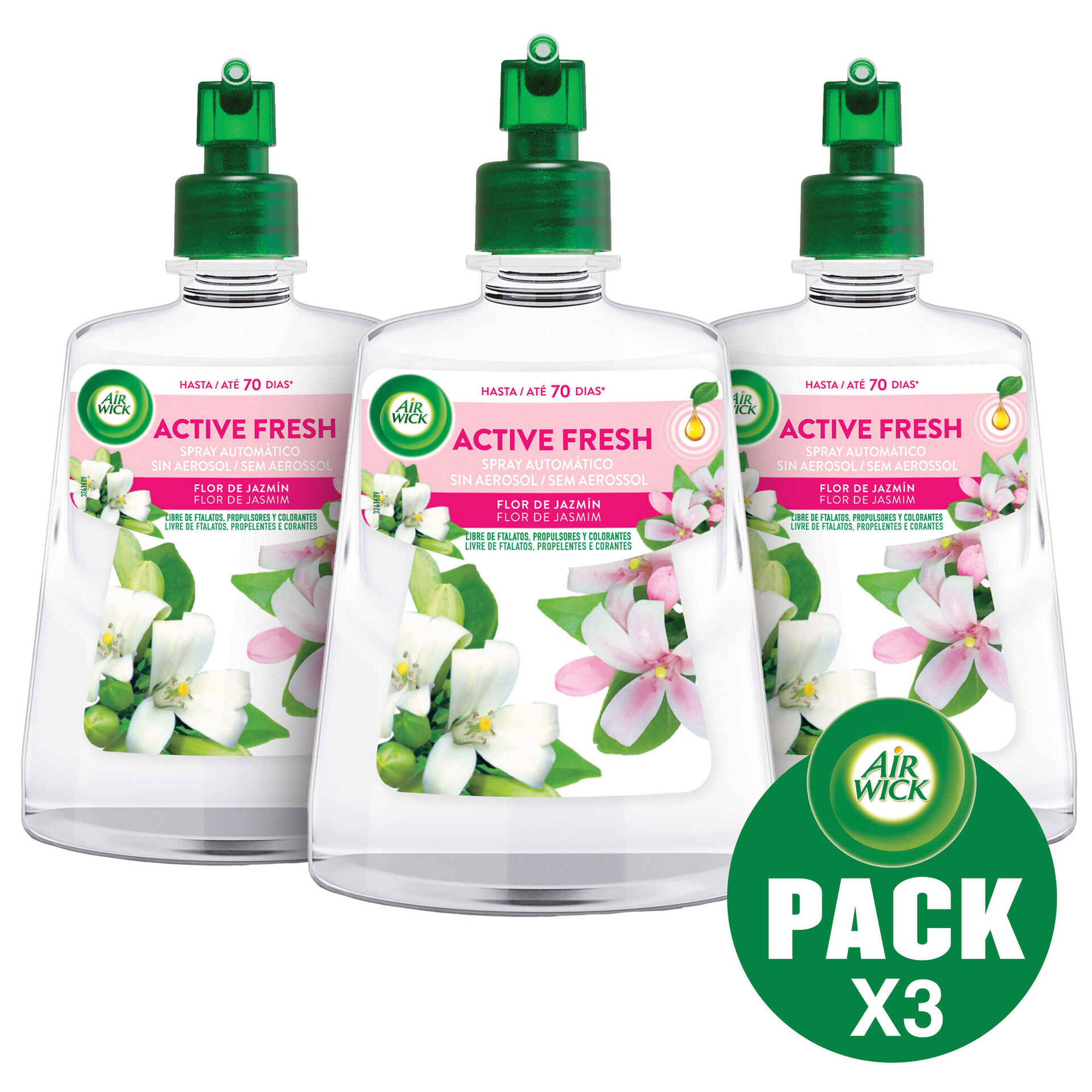 Ambientador Recarga Difusor Active Fresh Jasmim