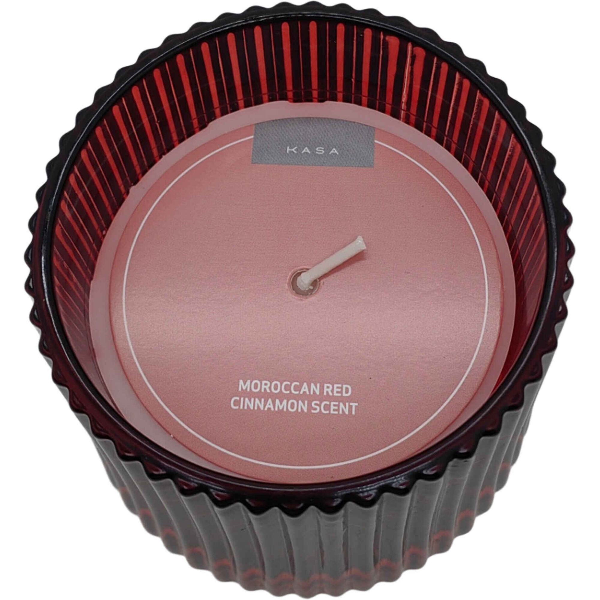 Vela Copo 240g Vermelho Canelada