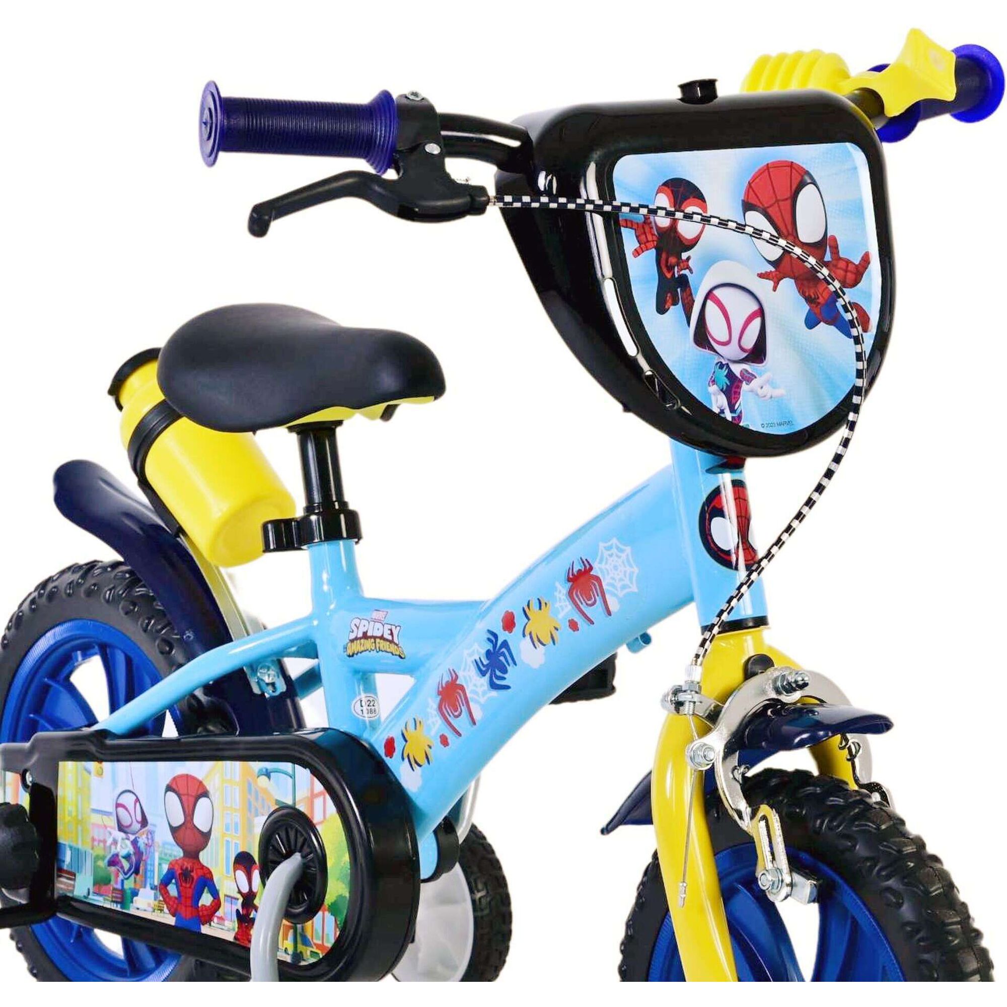 Bicicleta de Crian&ccedil;a com Garrafa 12'' 3-5 Anos Spidey