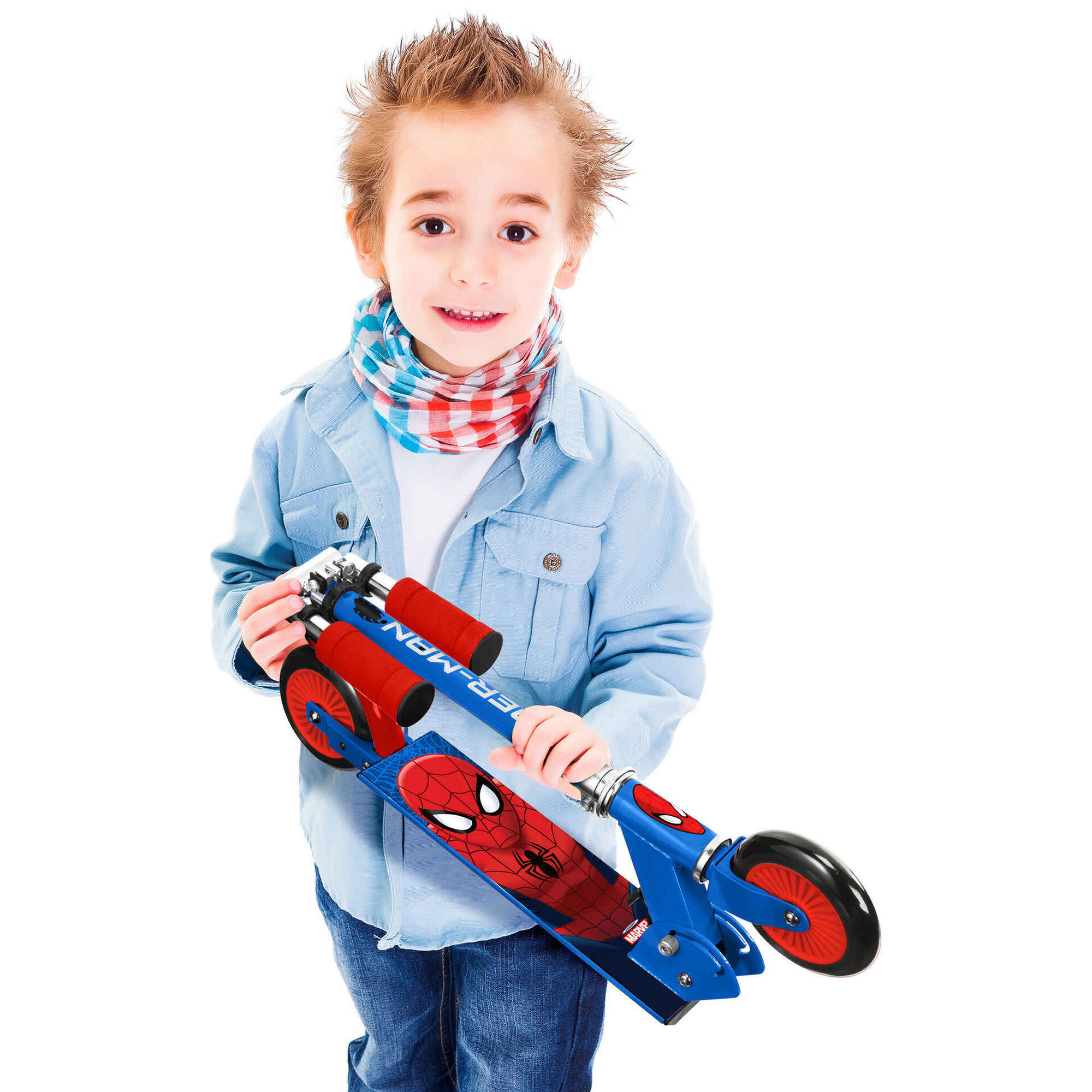 Trotinete Dobrável 2 Rodas Spiderman