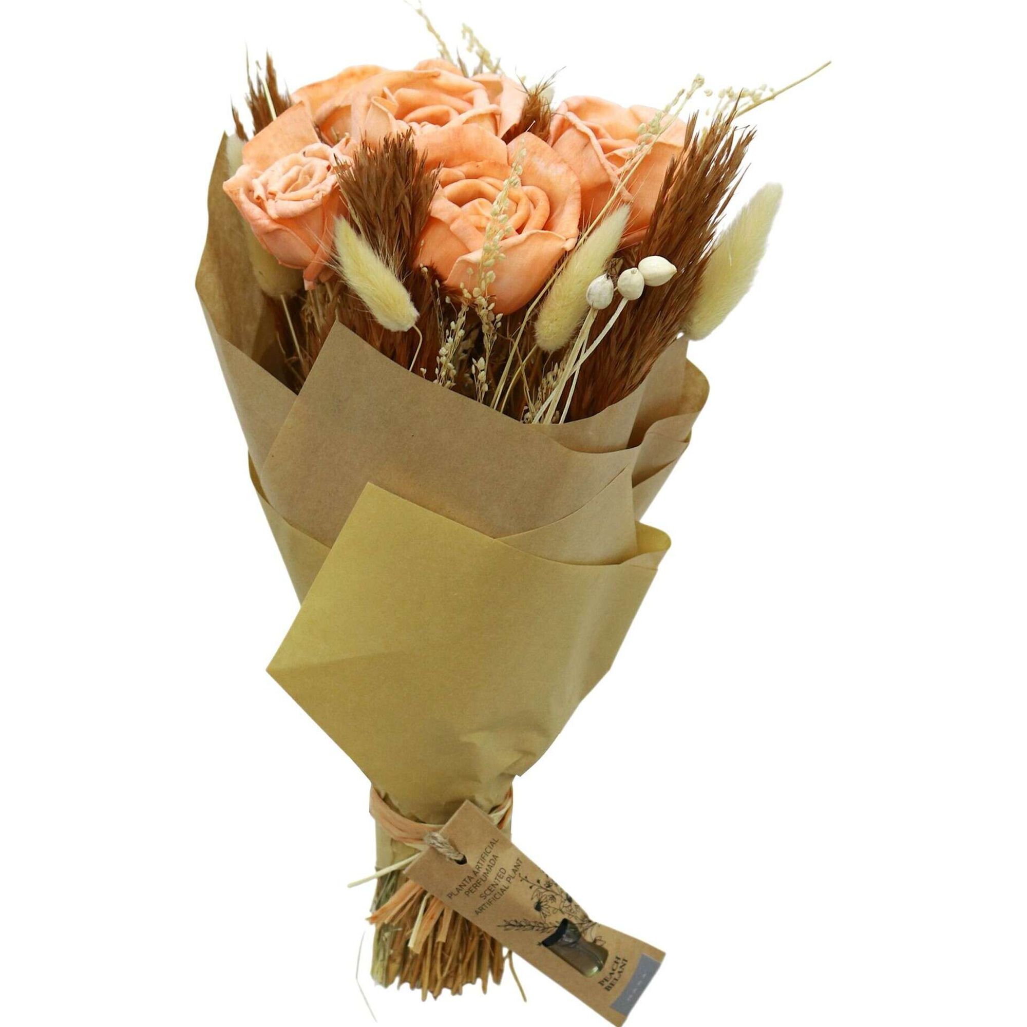 Haste Artificial com Perfume Flores Laranja