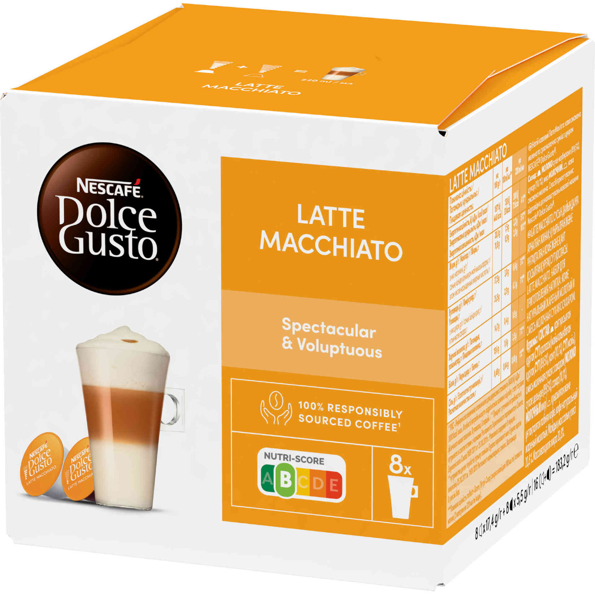Cápsulas de Café Latte Macchiato