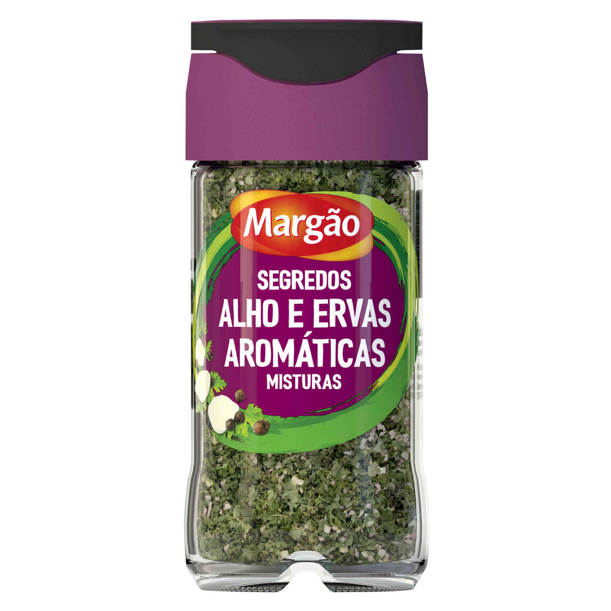 Alho e Ervas Aromáticas em Frasco
