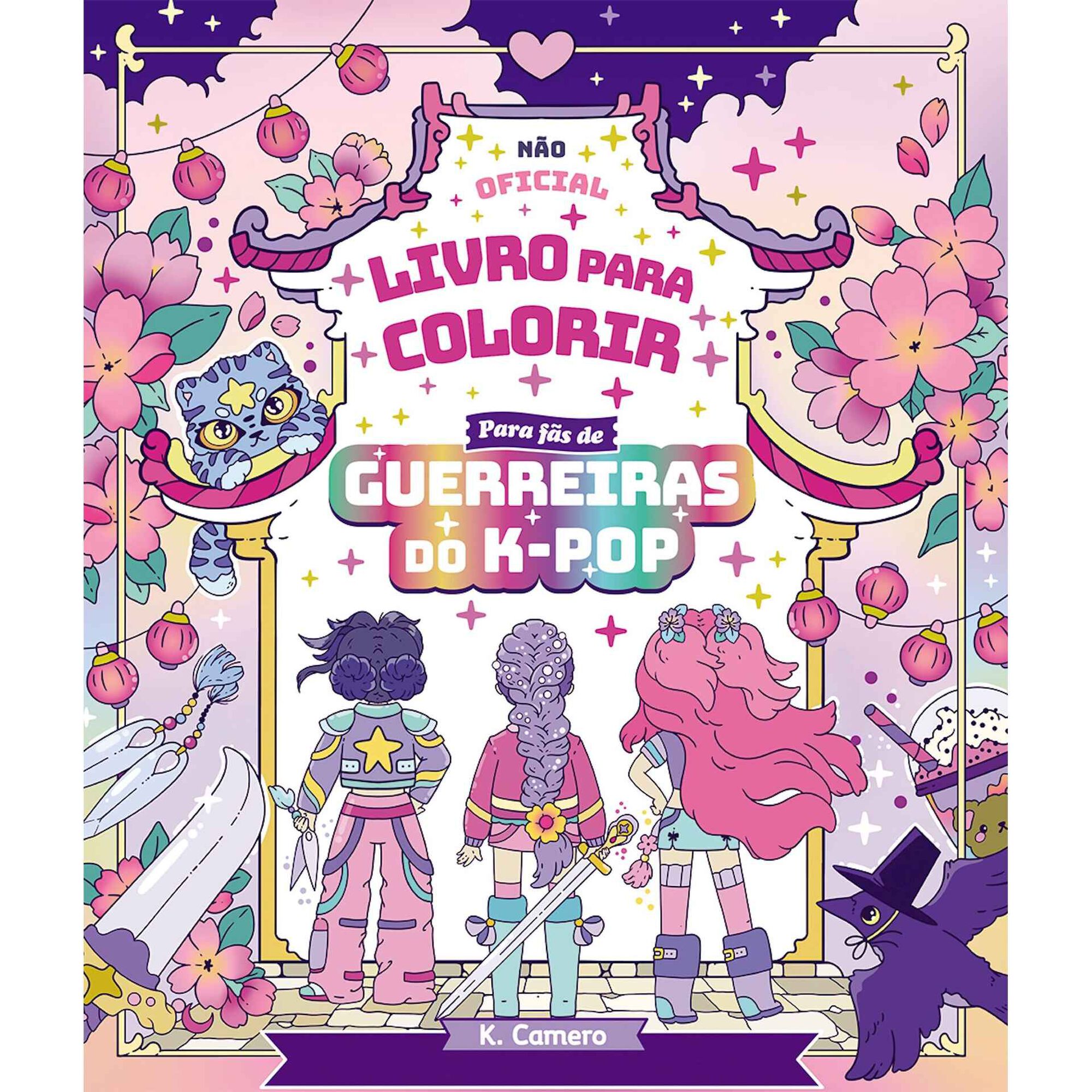 Livro para Colorir para F&atilde;s de Guerreiras do K-Pop