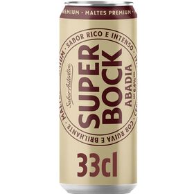 Cerveja com &Aacute;lcool em Lata Ruiva Super Bock Abadia