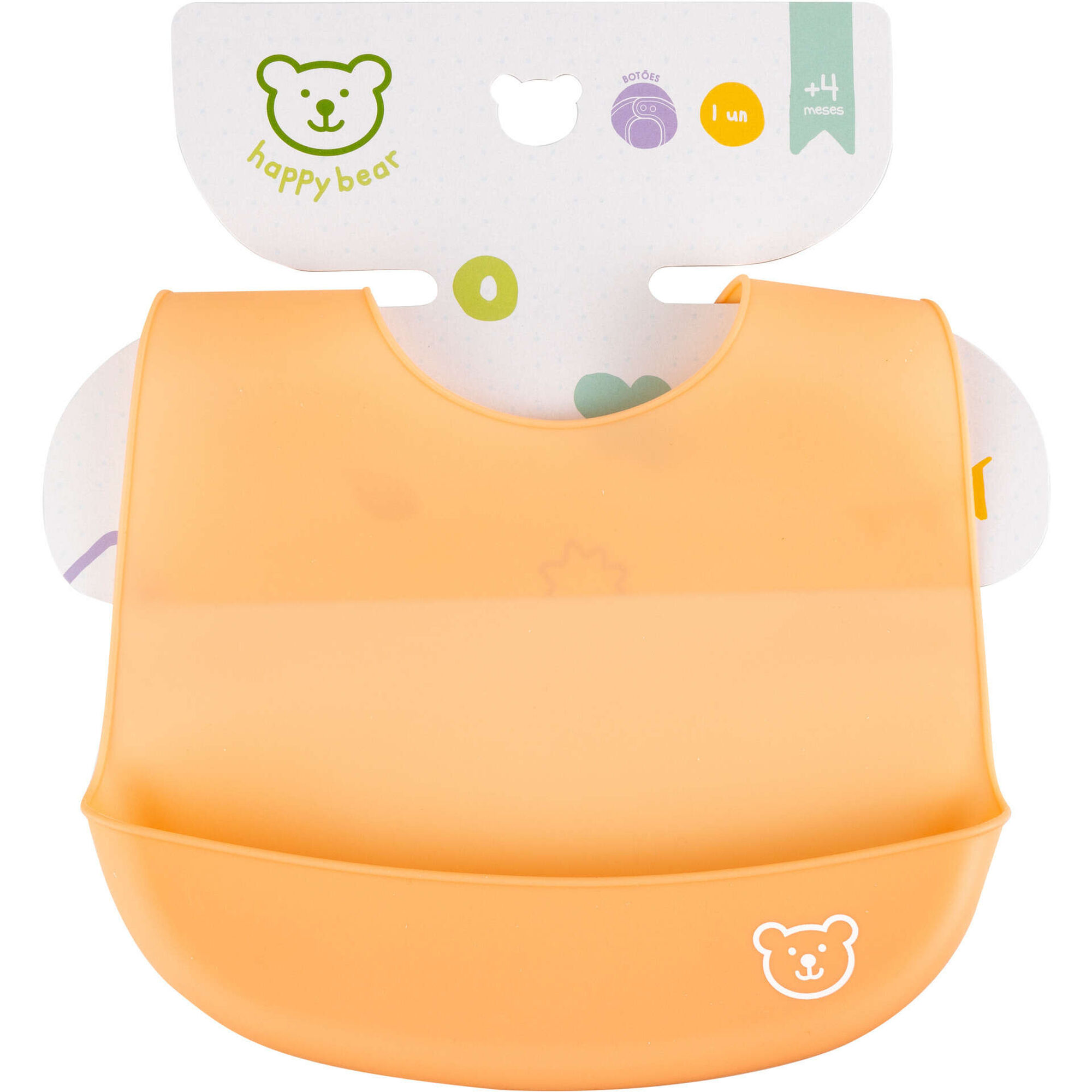 Babete Silicone Laranja