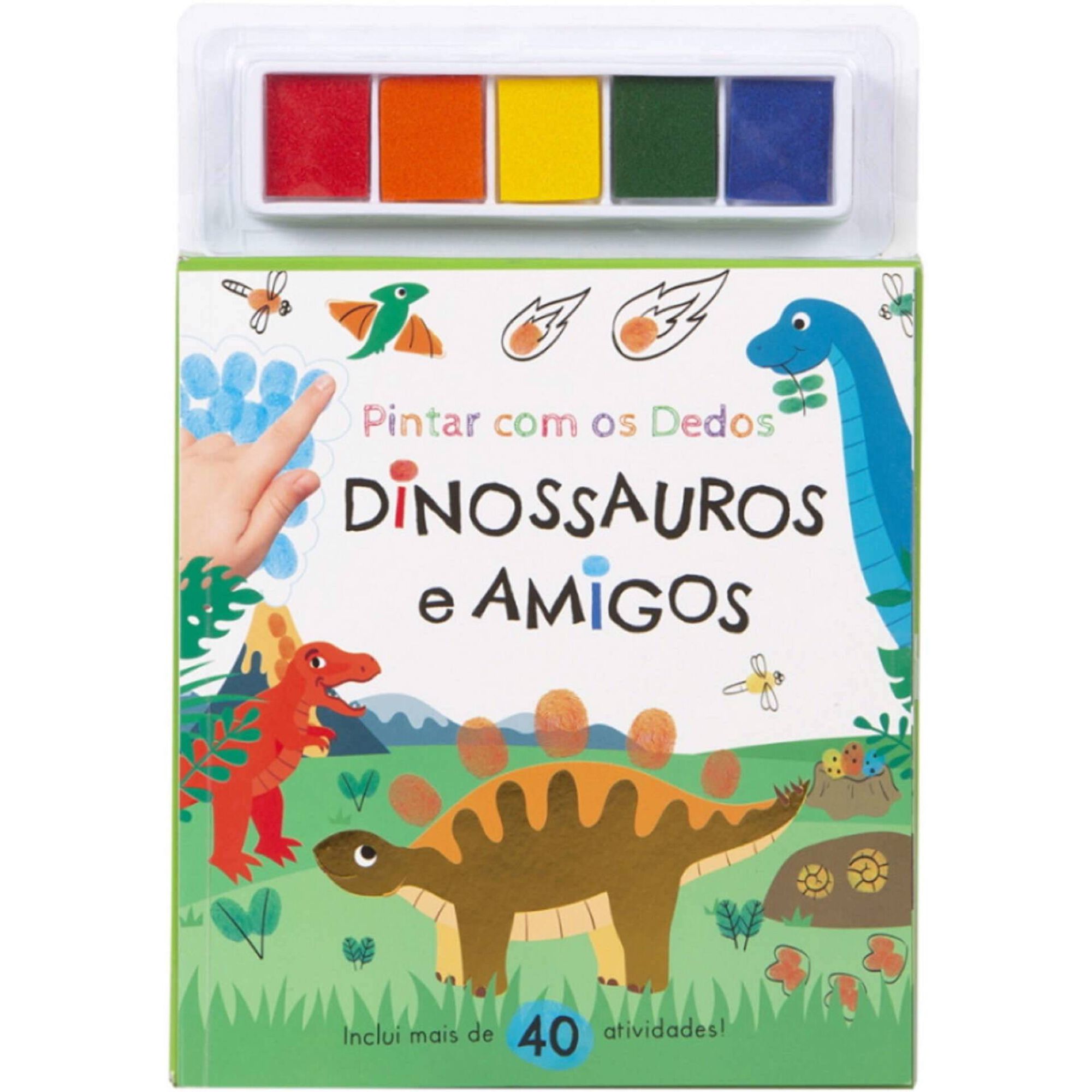 Pintar Com os Dedos - Dinossauros e Amigos de V&aacute;rios Autores
