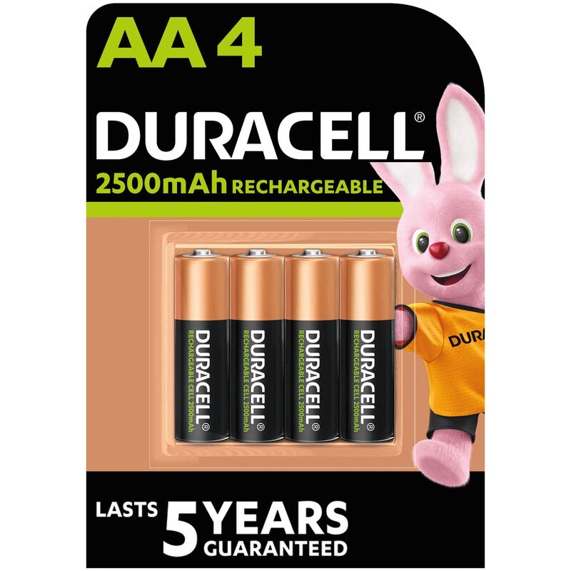 Pilhas Recarregáveis AA 2500mAh Duracell