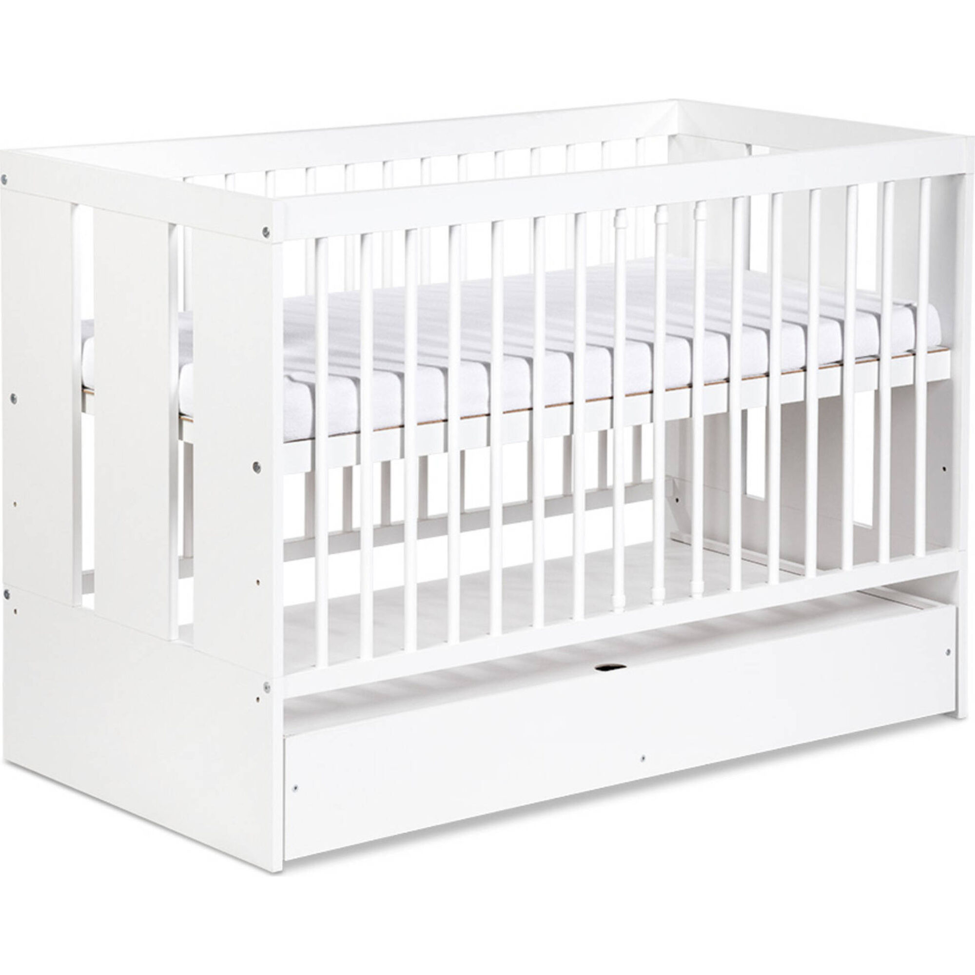 Cama de Grades Madeira Branca Paula