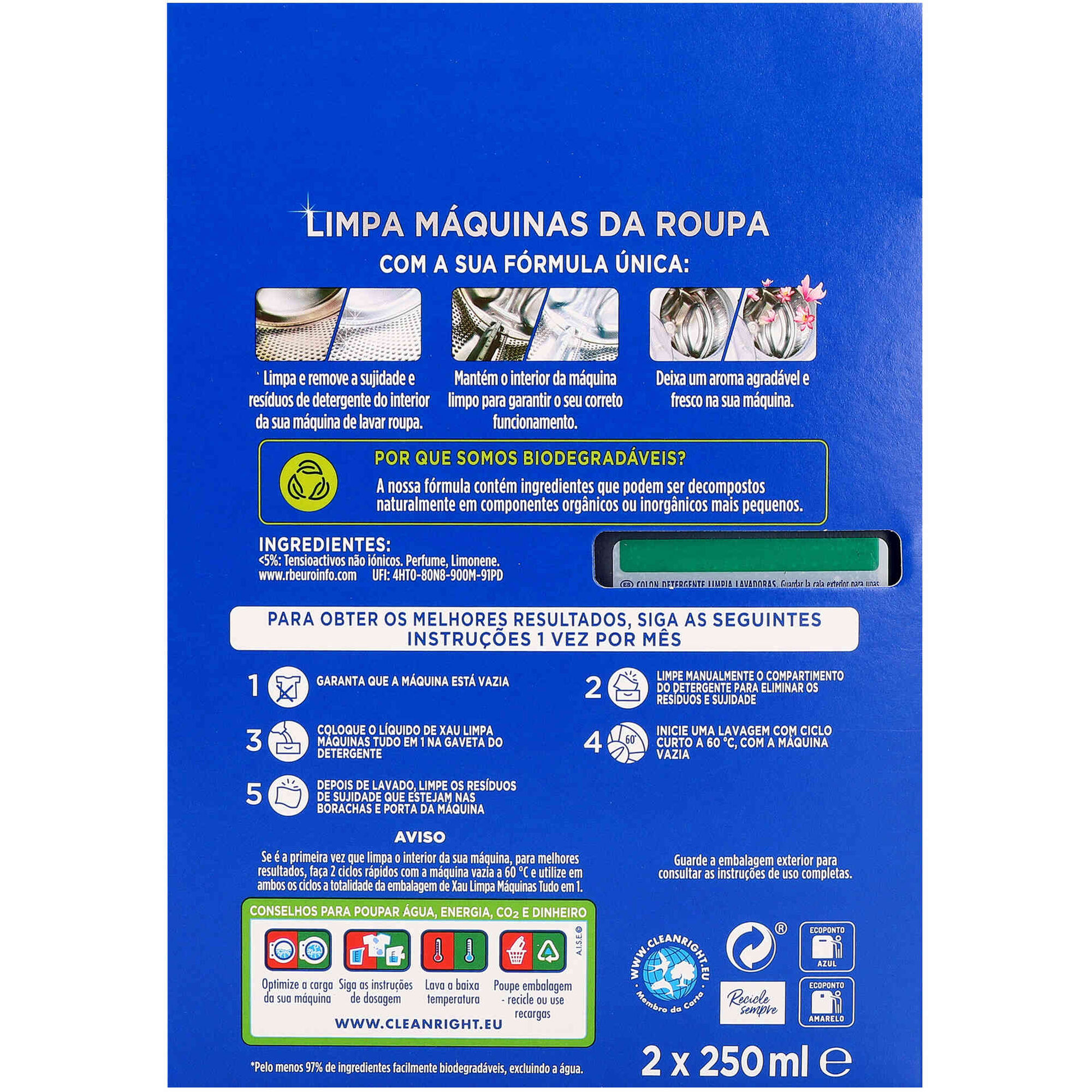 Limpa M&aacute;quinas Roupa Tudo em 1