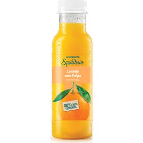 Sumo 100% Laranja sem Polpa Continente Equil&iacute;brio