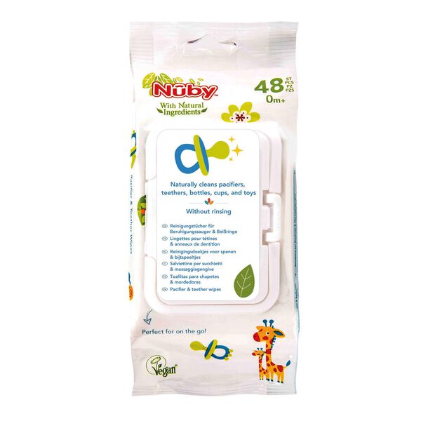 Toalhitas para Limpeza de Chupeta e Mordedor +0M Nuby