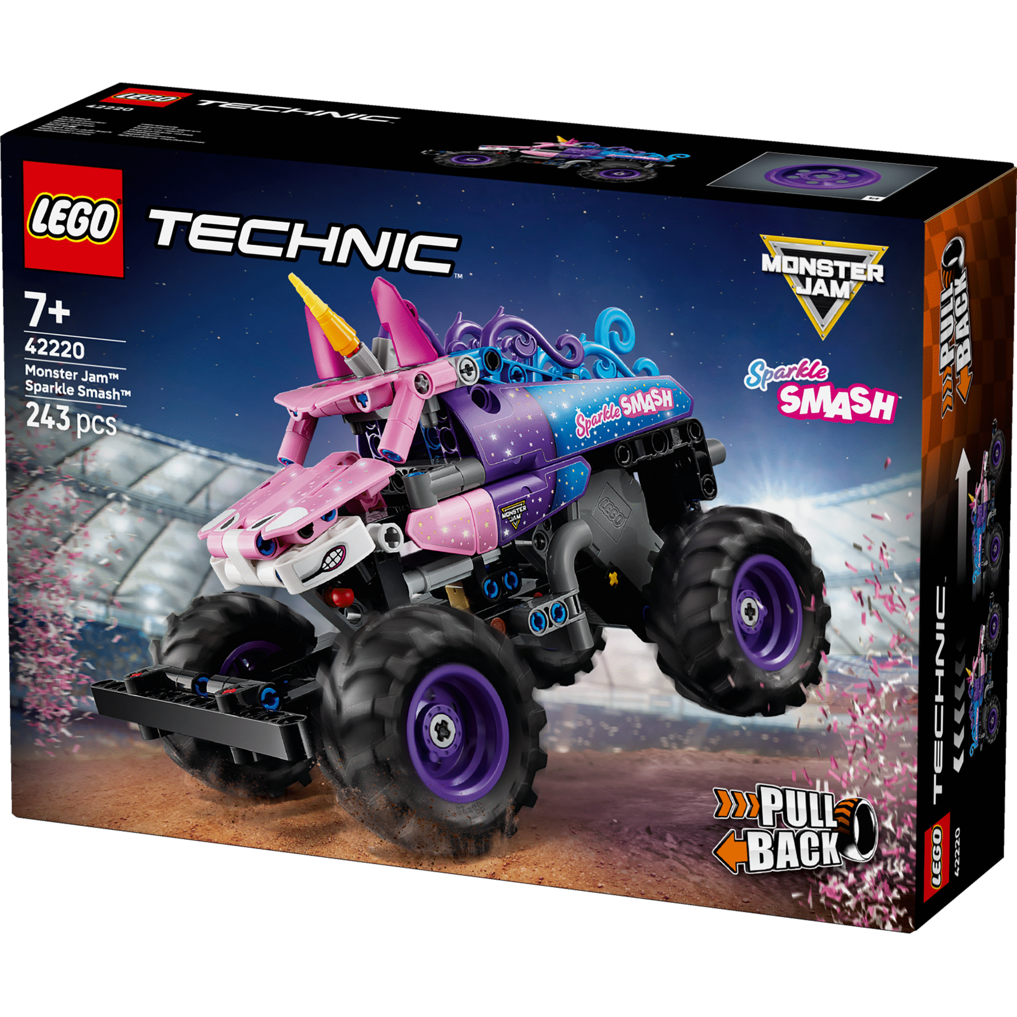 42220 Pull-back Monster Jam Sparkle Smash