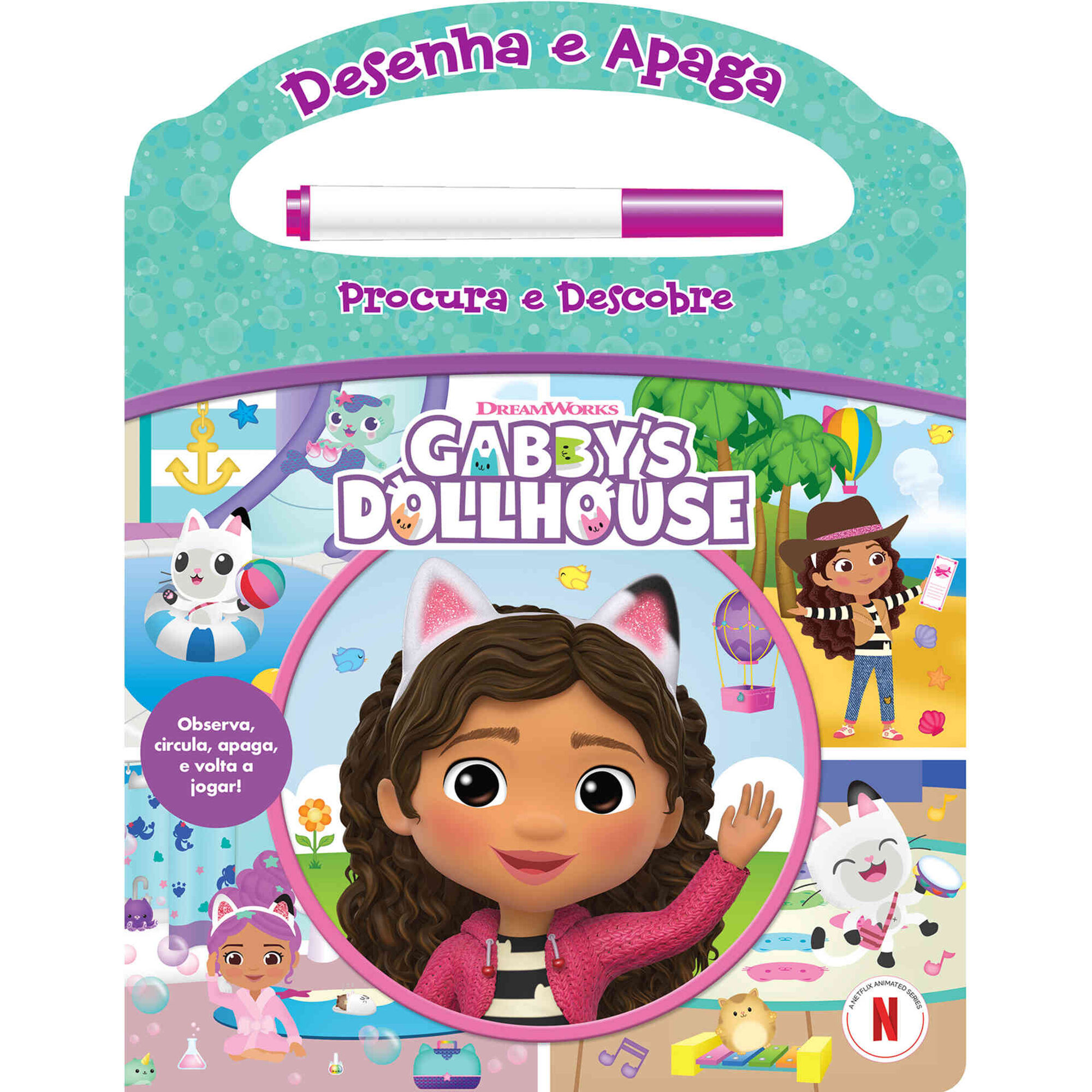 Gabby's Dollhouse - Desenha e Apaga | Procura e Descobre de Pi Kids