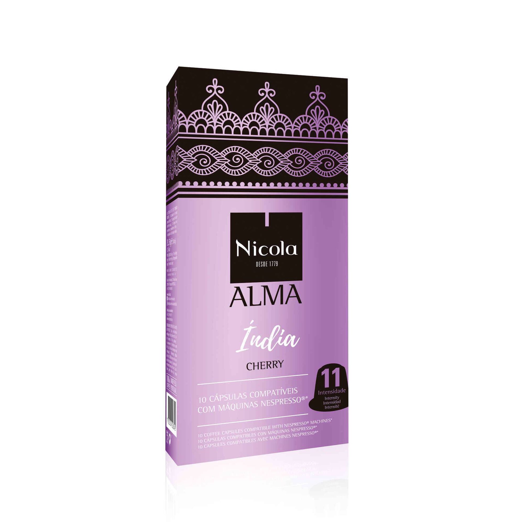 Cápsulas de Café Alma Índia Compatível com Nespresso Cápsulas de Café Alma Índia Compatível com Nespresso