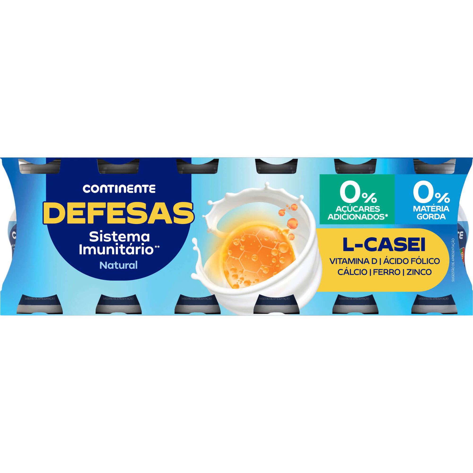 Iogurte L&iacute;quido Defesas Sistema Imunit&aacute;rio Natural Continente