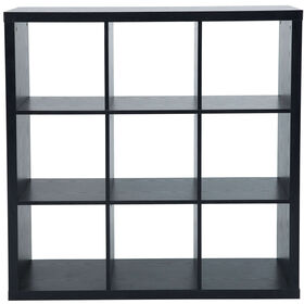 Estante 3x3 Preta Cubos