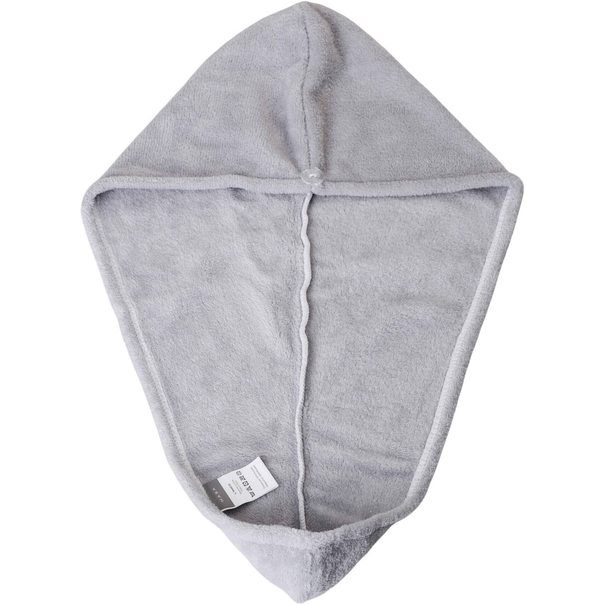 Turbante Microfibra Cinza Kasa