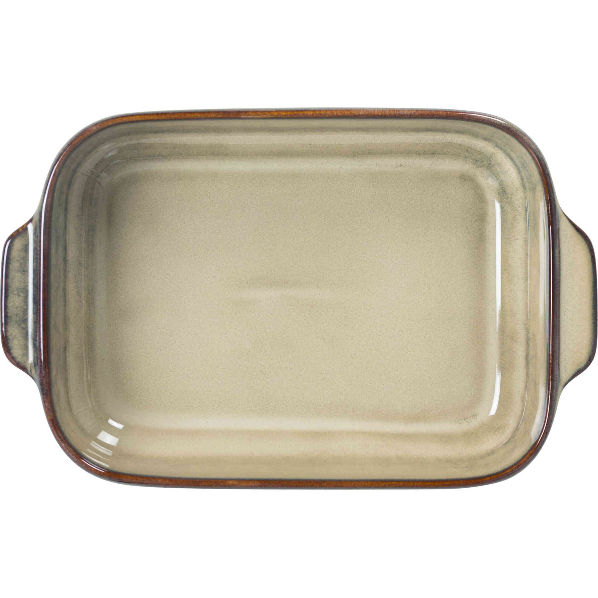 Assadeira Retangular Reativa 27x17cm Castanha Kasa