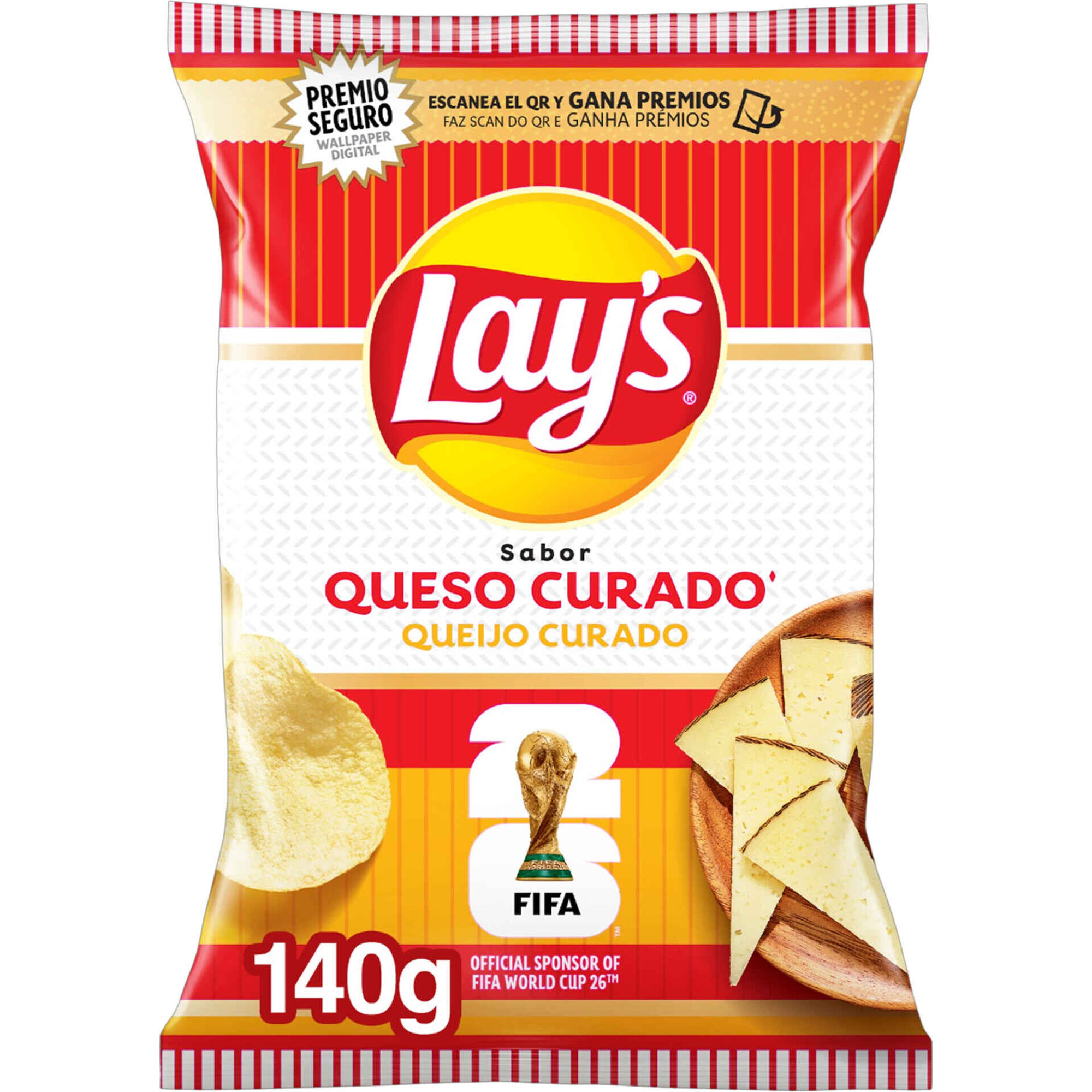 Batata Frita Lisa Sabor Queijo Curado Lay's