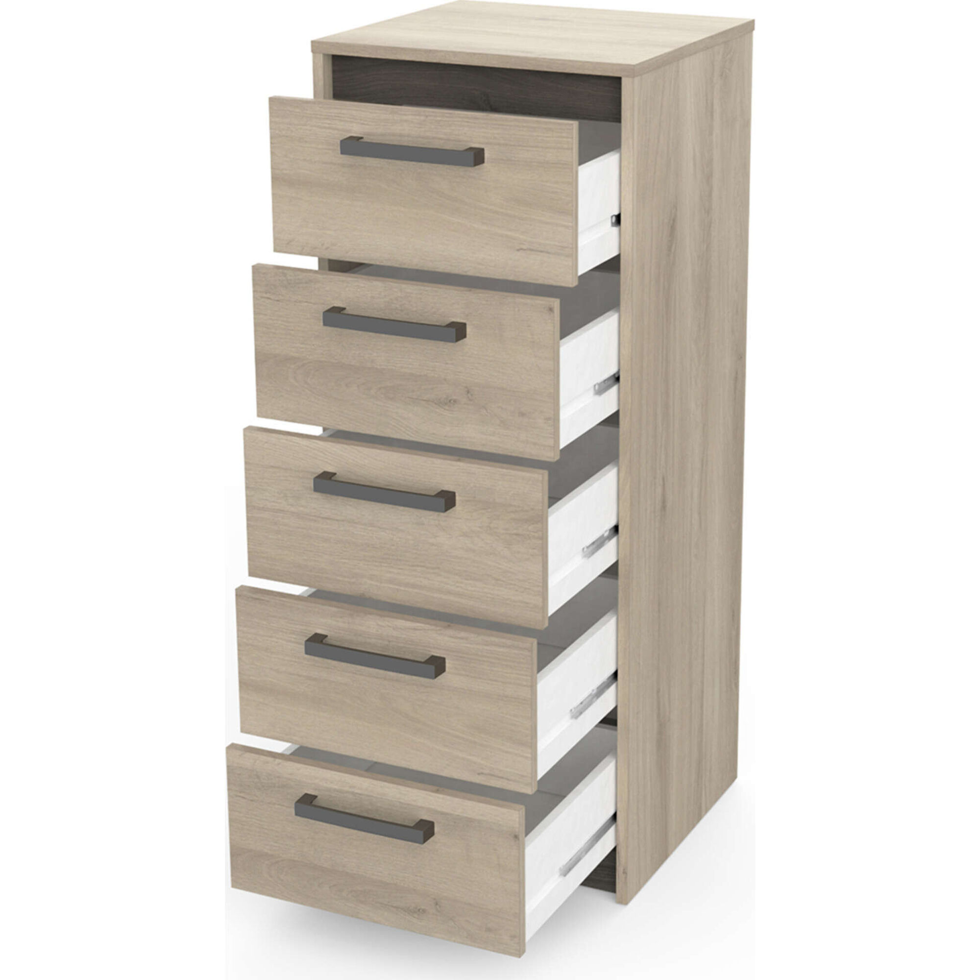 Camiseiro 5 Gavetas 39x42x107cm Carvalho Watson