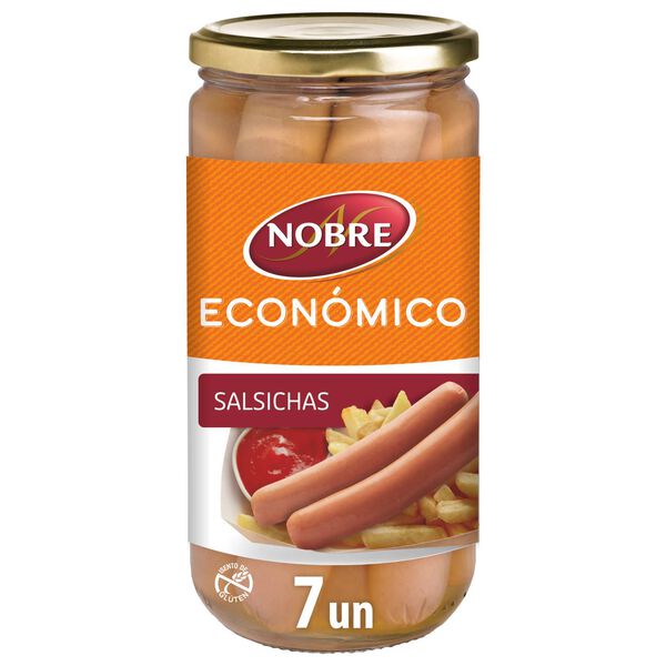 Salsichas Extra Suculentas Frasco 7 un Nobre