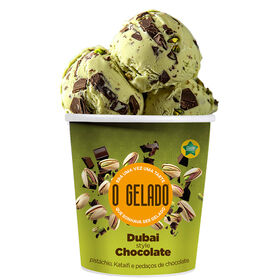 Gelado de Chocolate do Dubai O Gelado
