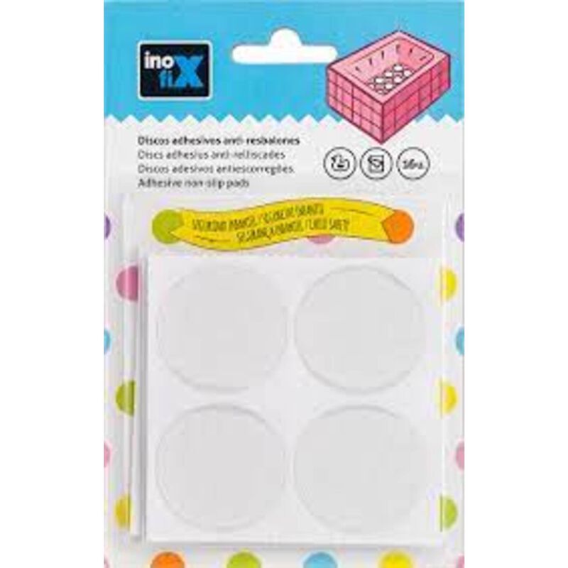 Discos Antiderrapantes 38mm Transparente Inofix