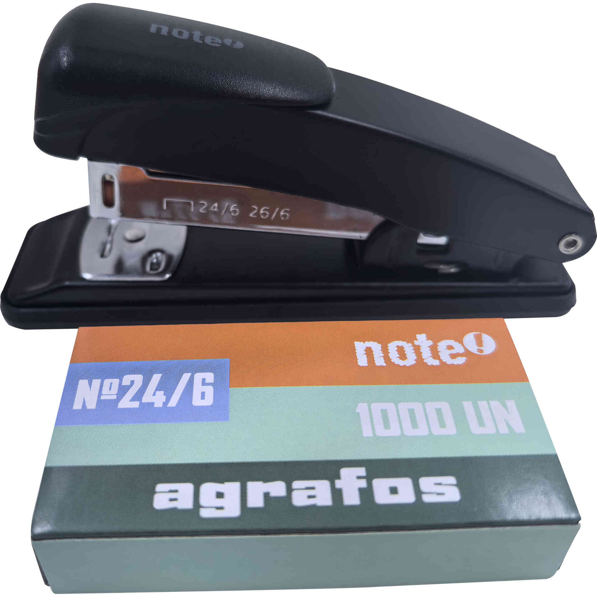 Agrafador Met&aacute;lico para 25 Folhas com 1000 Agrafos Note!