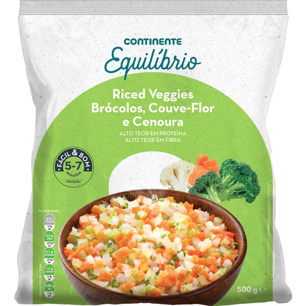 Riced Veggies Tricolor Continente Equilíbrio