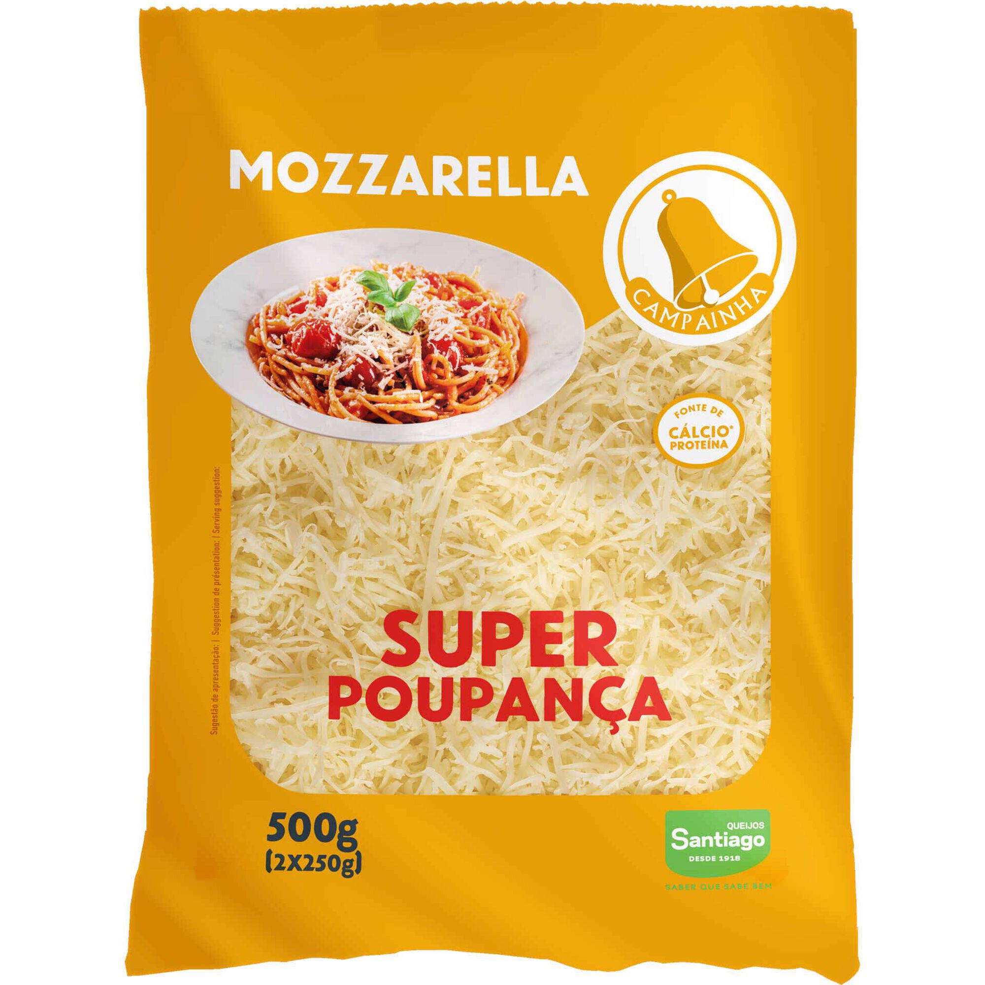 Queijo Ralado Mozzarella Super Poupan&ccedil;a Campainha