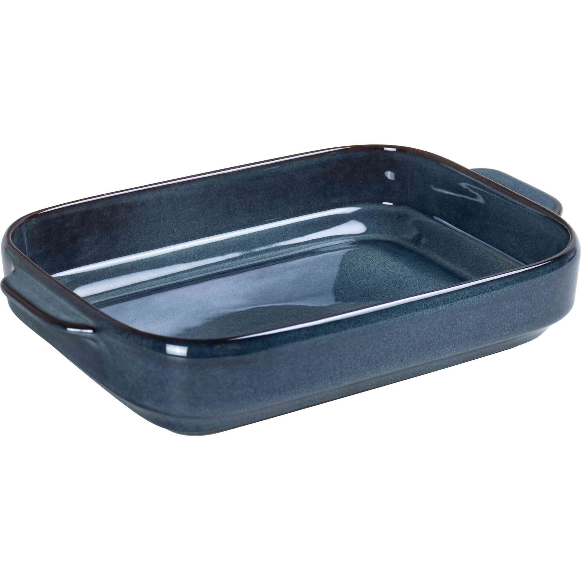 Assadeira Retangular Reativa 33x21cm Azul Kasa