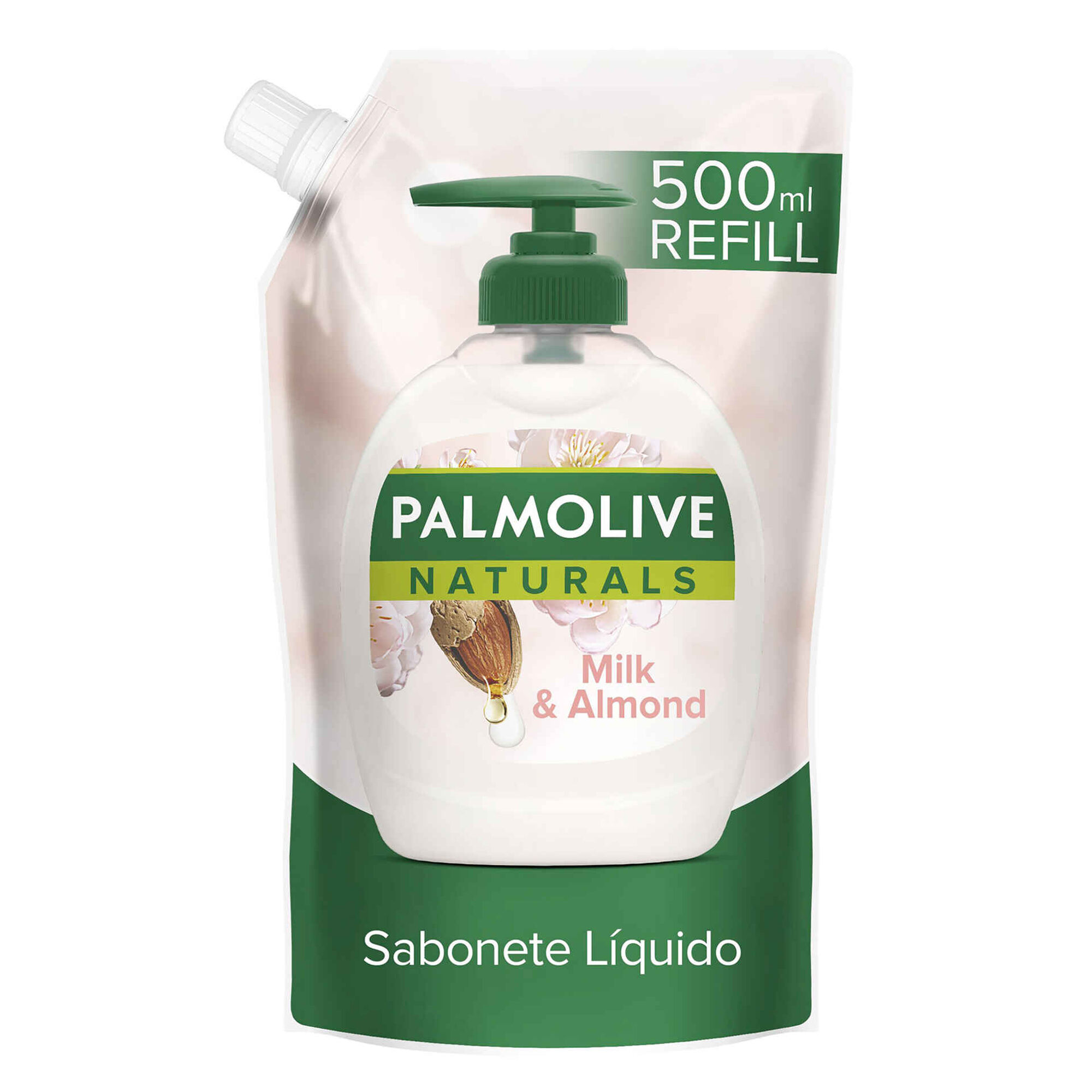 Sabonete Líquido Eco Recarga Naturals Leite e Amêndoa Sabonete Líquido Eco Recarga Naturals Leite e Amêndoa