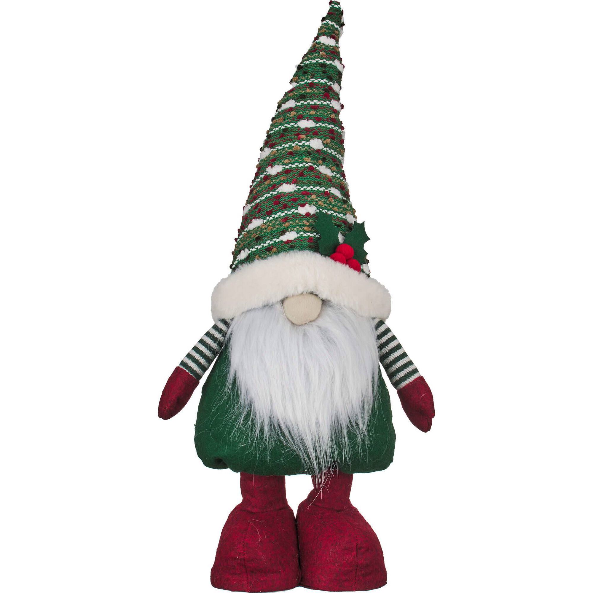 Gnomo Verde Azevinho em Pé 70cm