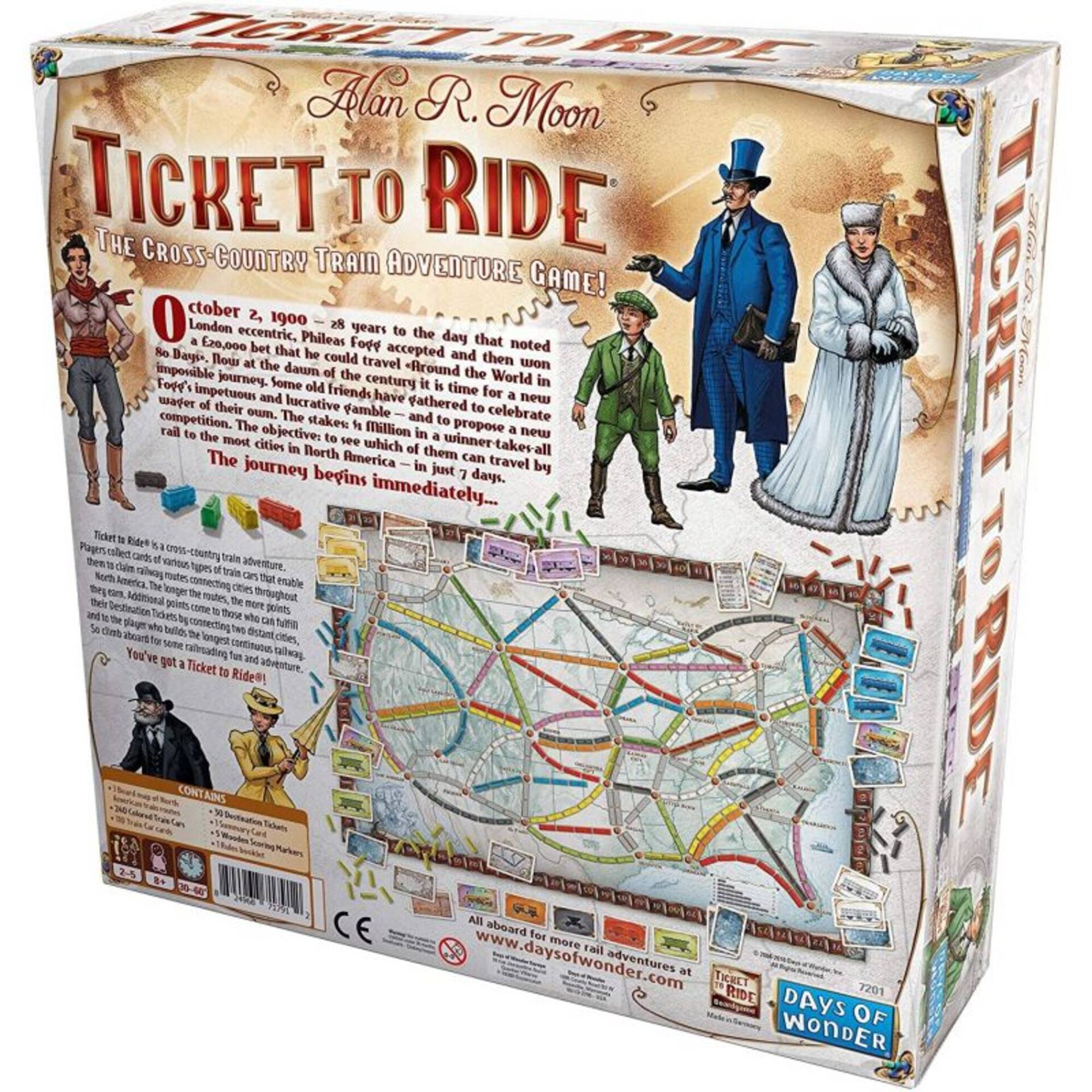 Jogo de Tabuleiro Ticket to Ride EUA