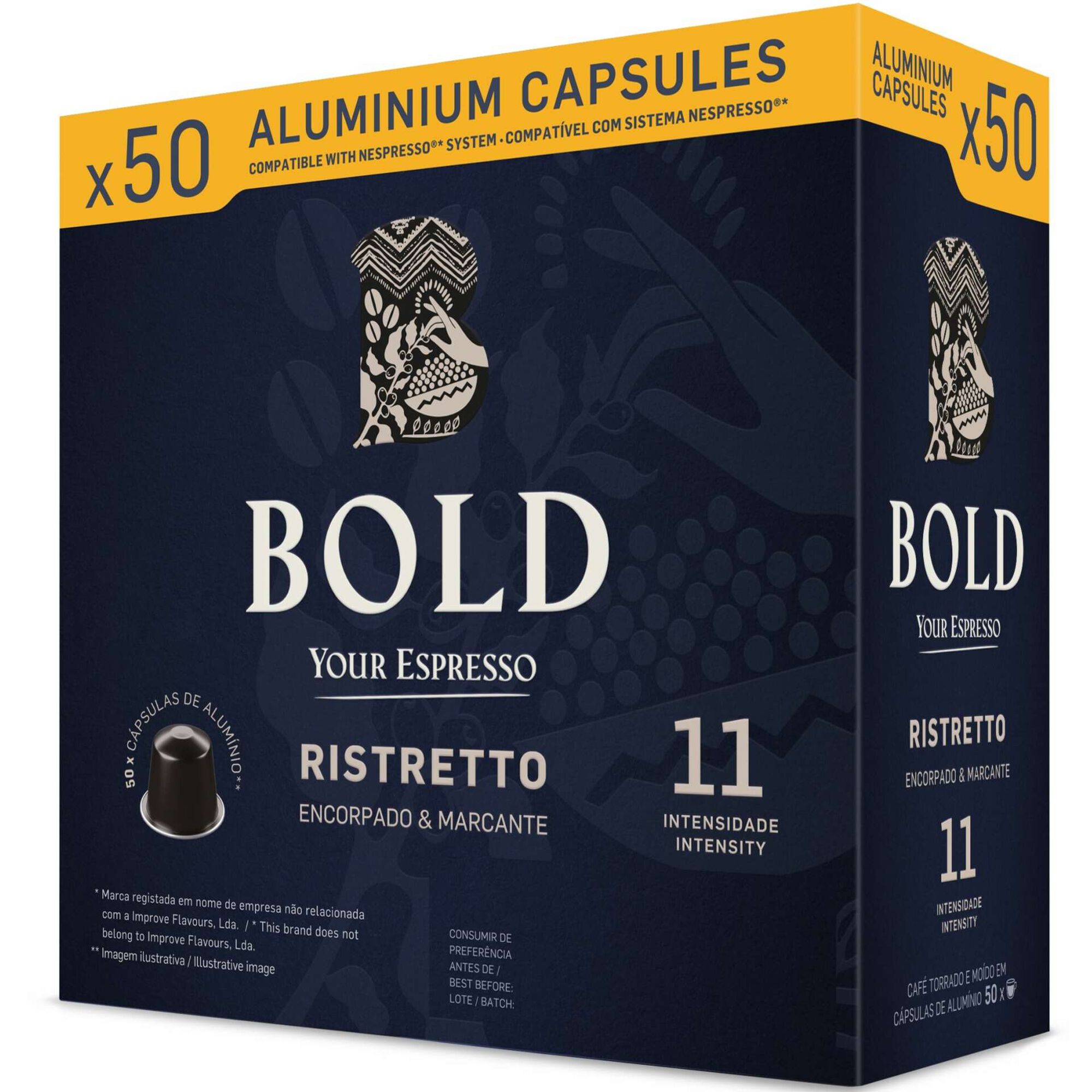 C&aacute;psulas de Caf&eacute; Ristretto Int 11 Bold
