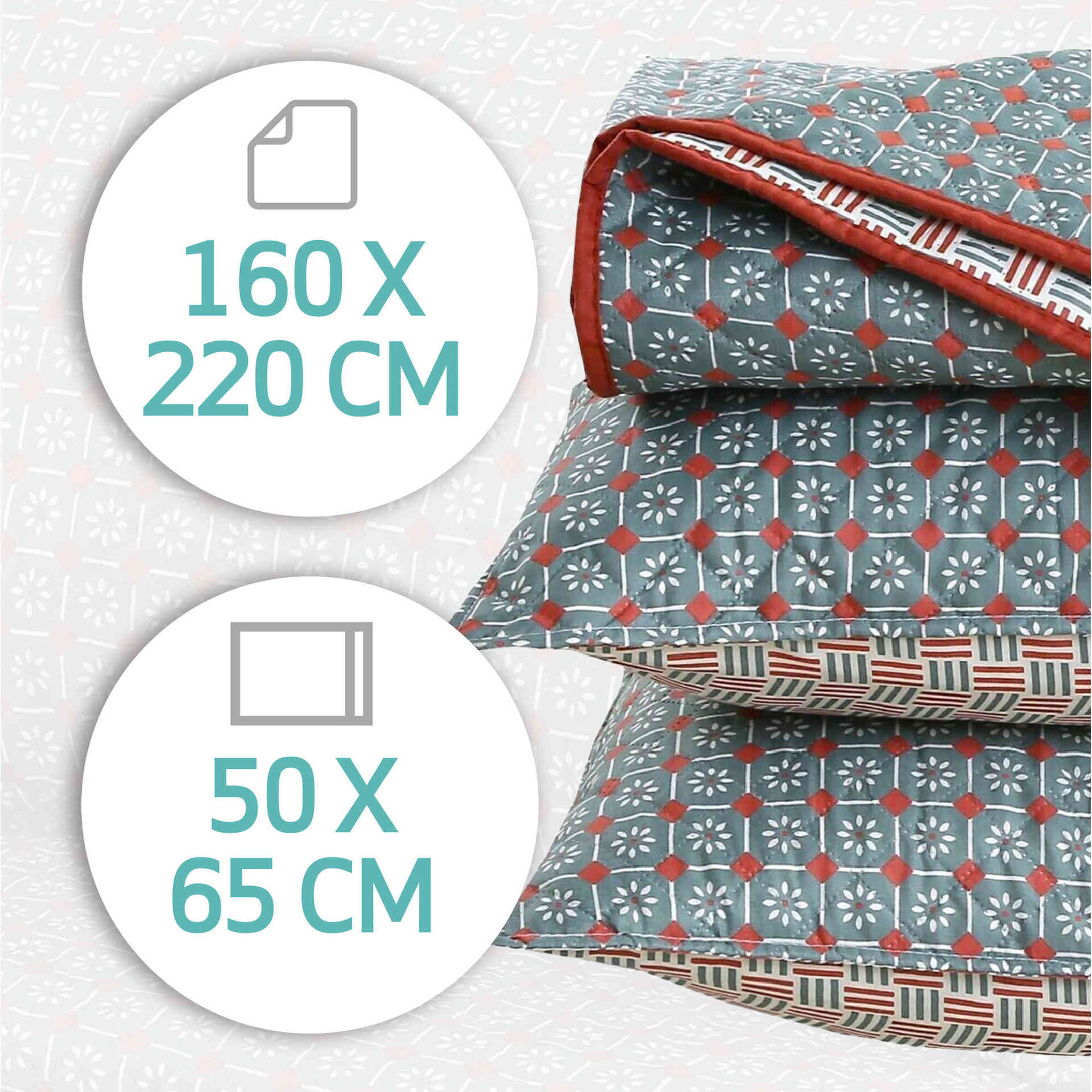 Colcha Decorativa 160x220cm Kasa