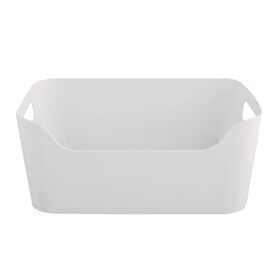 Cesto Arruma&ccedil;&atilde;o Pl&aacute;stico 4,3L Branco Kasa
