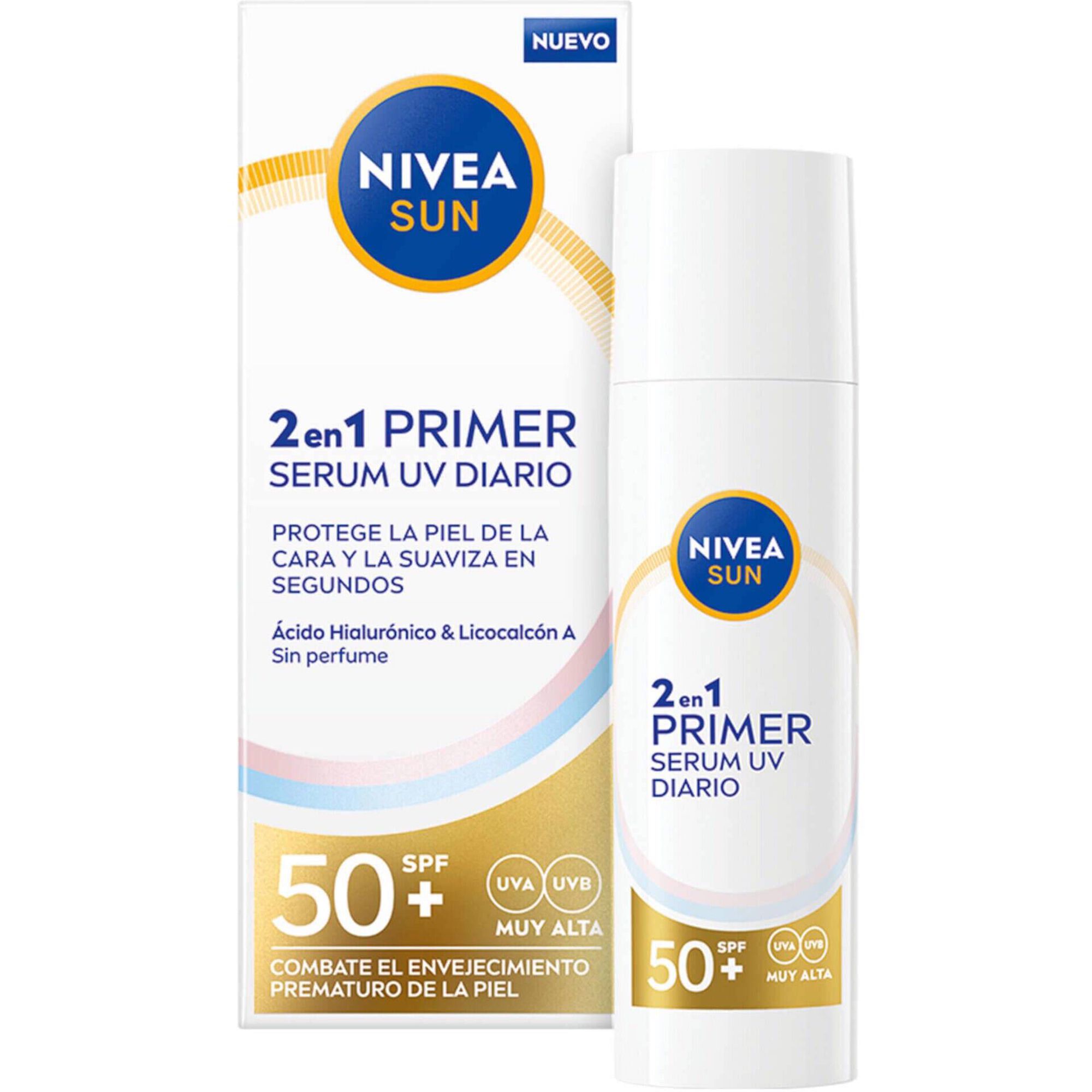 Protetor Solar S&eacute;rum Primer UV FPS 50+ Nivea Sun