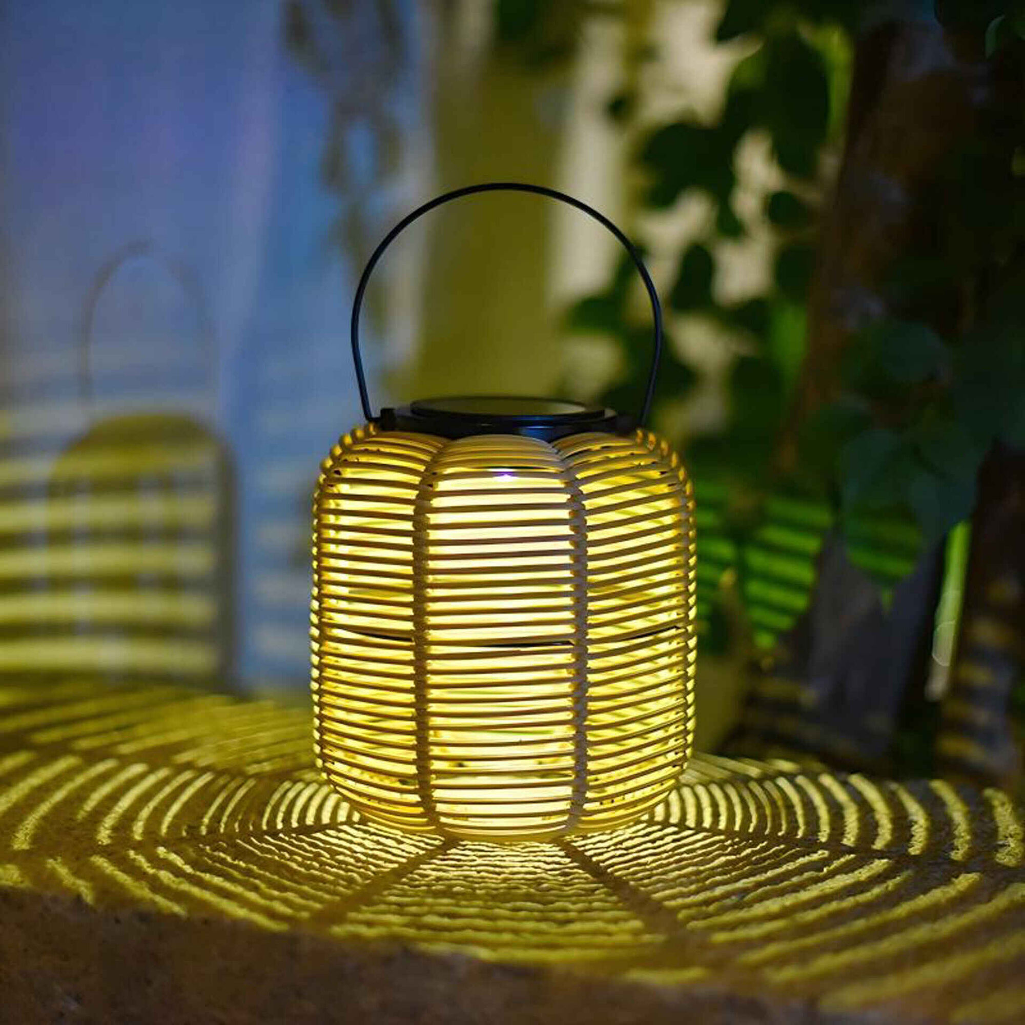 Candeeiro Redondo Wicker Kasa