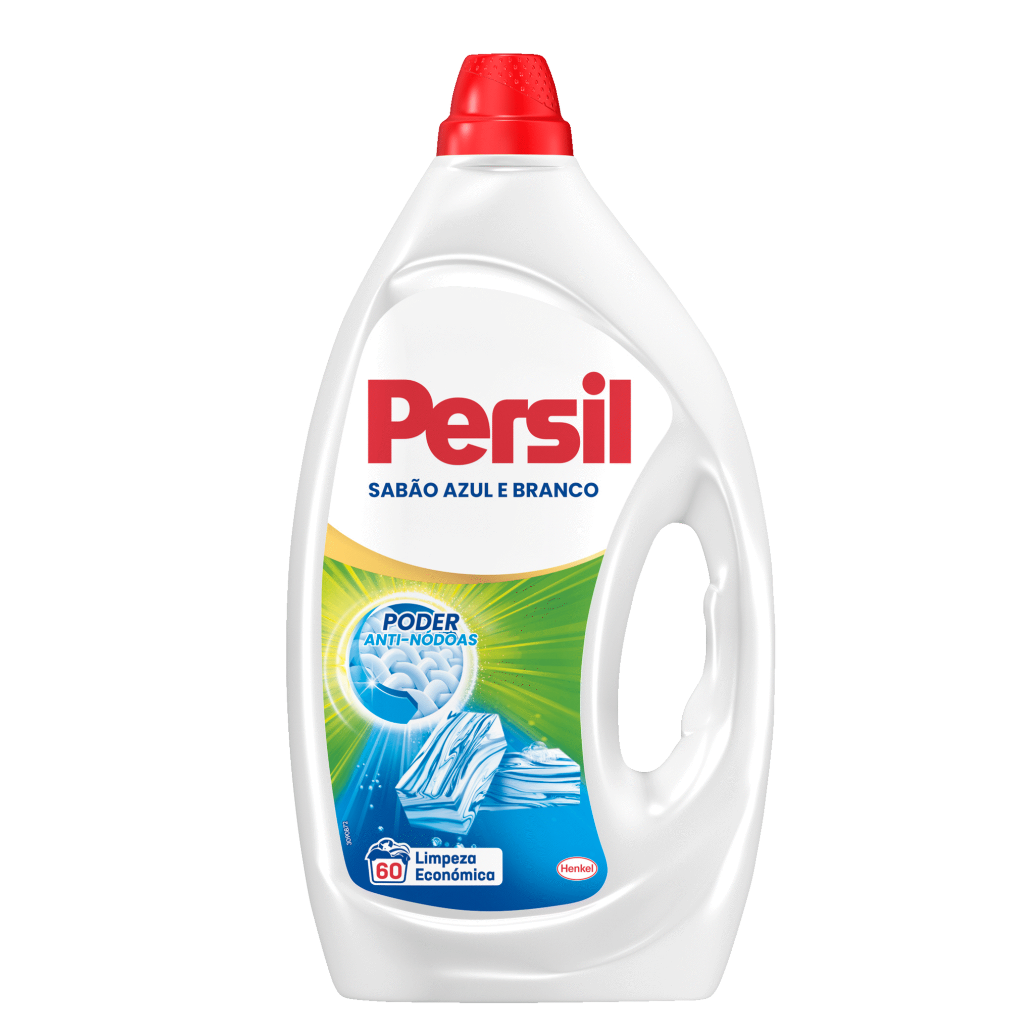 Detergente M&aacute;quina Roupa L&iacute;quido Sab&atilde;o Azul e Branco Persil