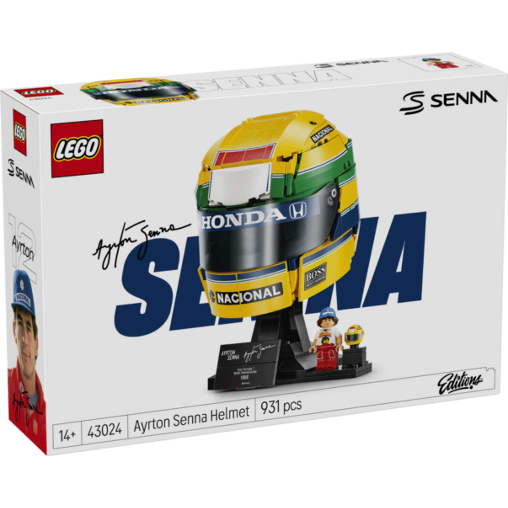 LEGO - Capacete de Ayrton Senna F&oacute;rmula 1 - 43024