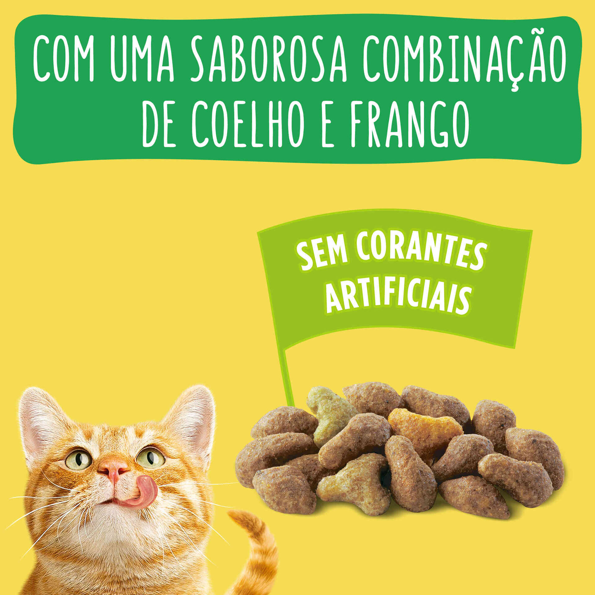 Ra&ccedil;&atilde;o para Gato Adulto Coelho, Frango e Legumes Purina Friskies