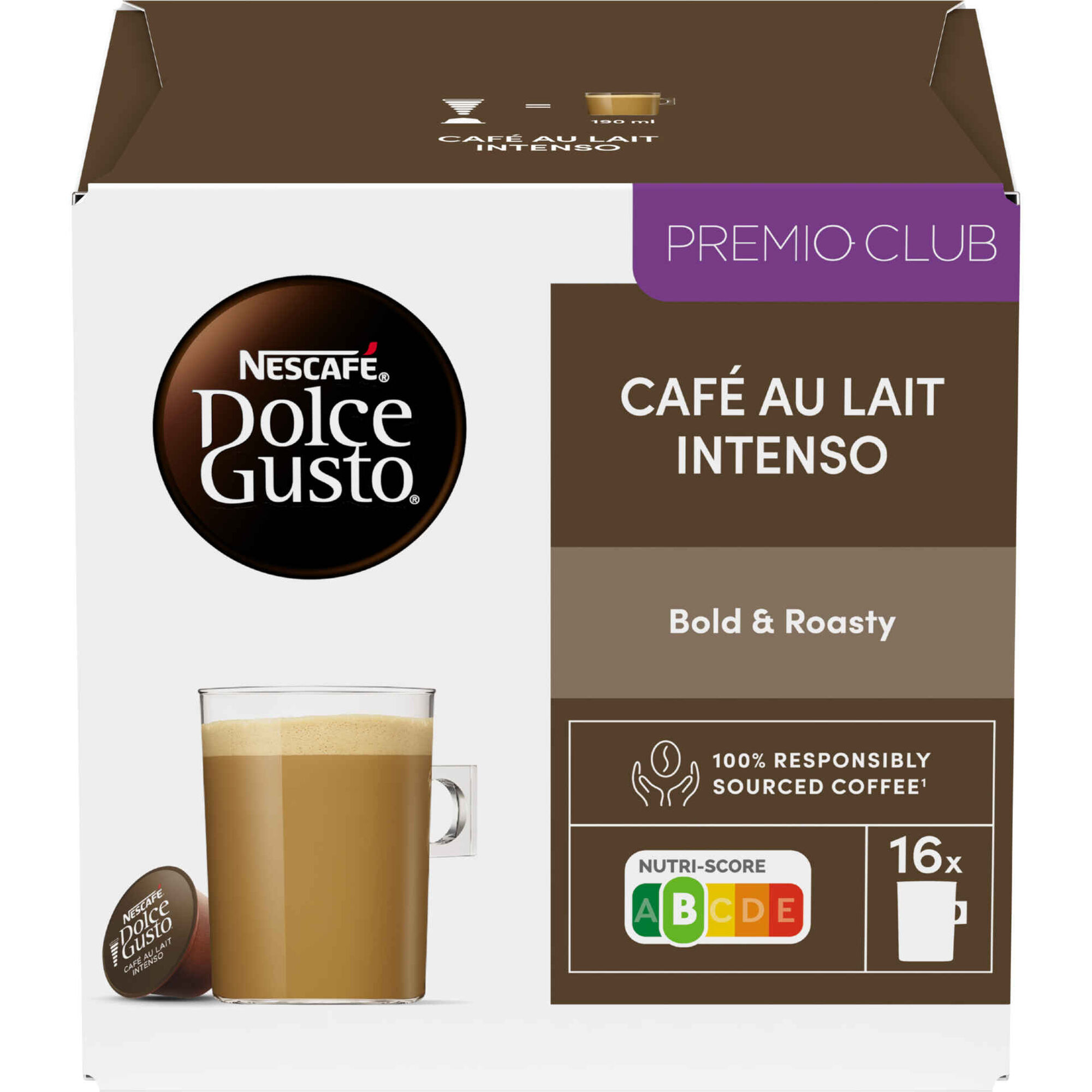 Cápsulas de Café Au Lait Intenso