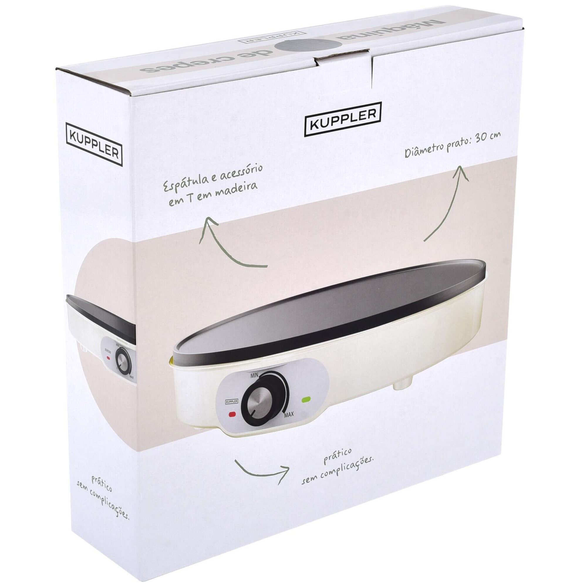 M&aacute;quina de Crepes 1200W Kuppler